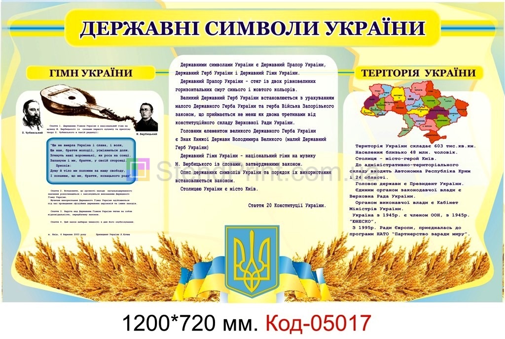 Державні символи України, територія україни.